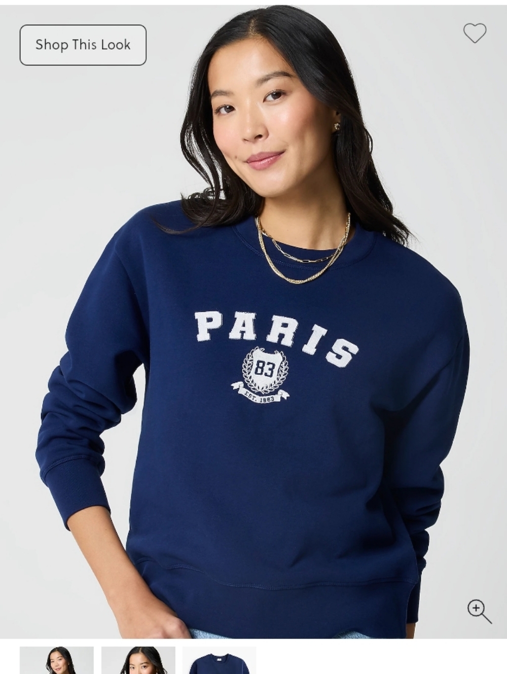 J. Crew Factory Paris Sweatshirt